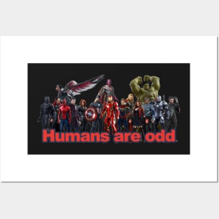 Humans are Odd Posters and Art
